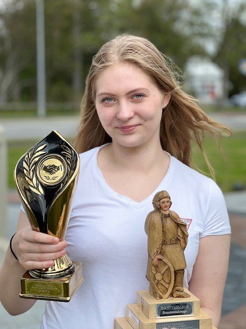 Anna Katrin Víðisdóttir er íþróttamaður Hrunamannahrepps árið 2022. 